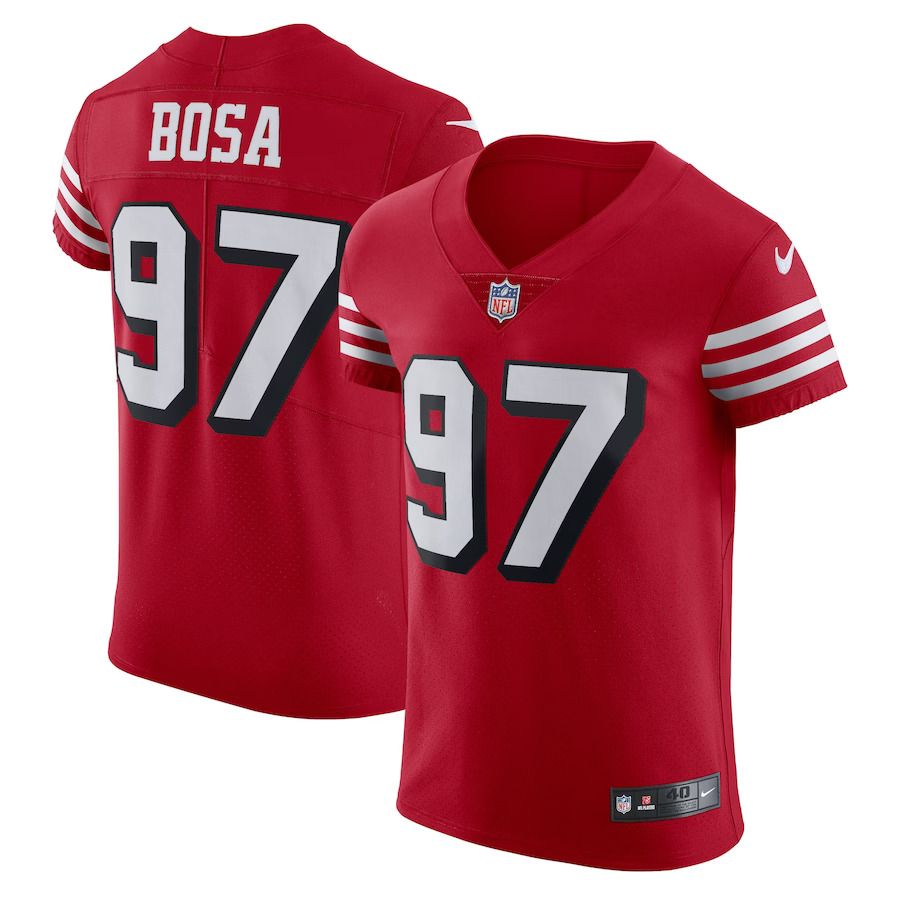 Men San Francisco 49ers 97 Nick Bosa Nike Scarlet Alternate Vapor Elite NFL Jersey